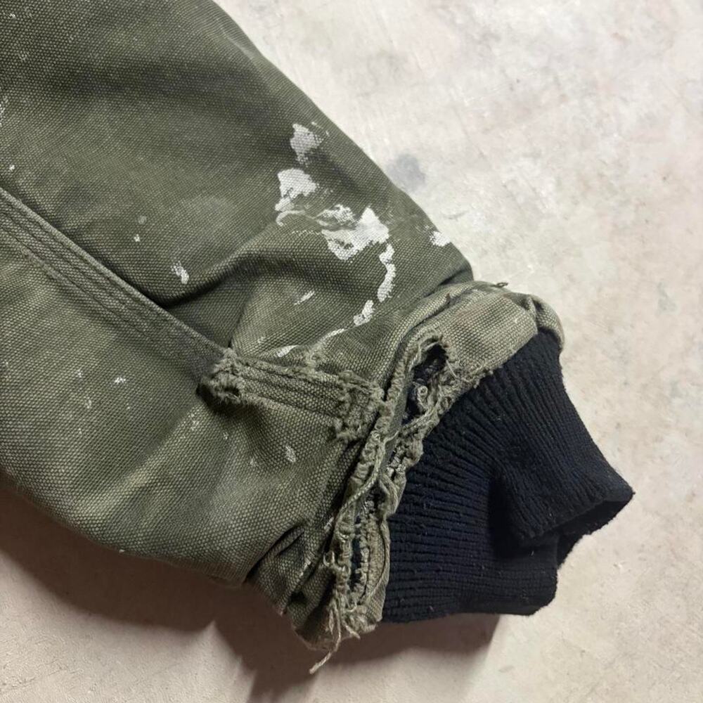 Vintage Carhartt CQ184 Arctic Coat Mens Size L Green Duck - Picture 6 of 8